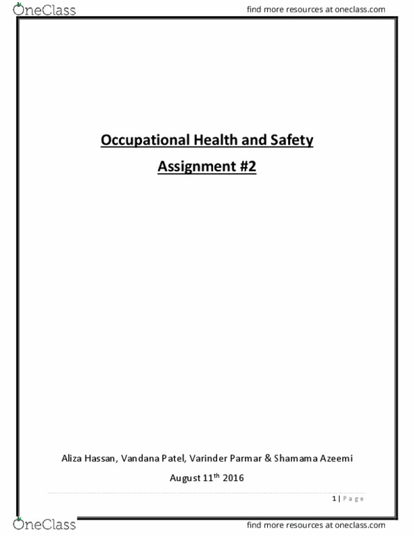 MHR 623 Lecture Notes - Lecture 6: Pitney Bowes, Occupational Safety And Health, Fire Extinguisher thumbnail