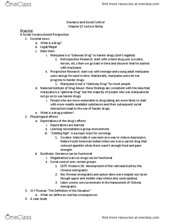 SOC 0471 Lecture Notes - Lecture 9: Gateway Drug Theory, Social Control, Differential Association thumbnail