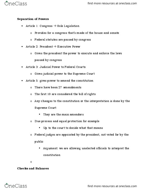 BMGT 380 Lecture Notes - Lecture 37: Due Process, Commerce Clause, Equal Protection Clause thumbnail