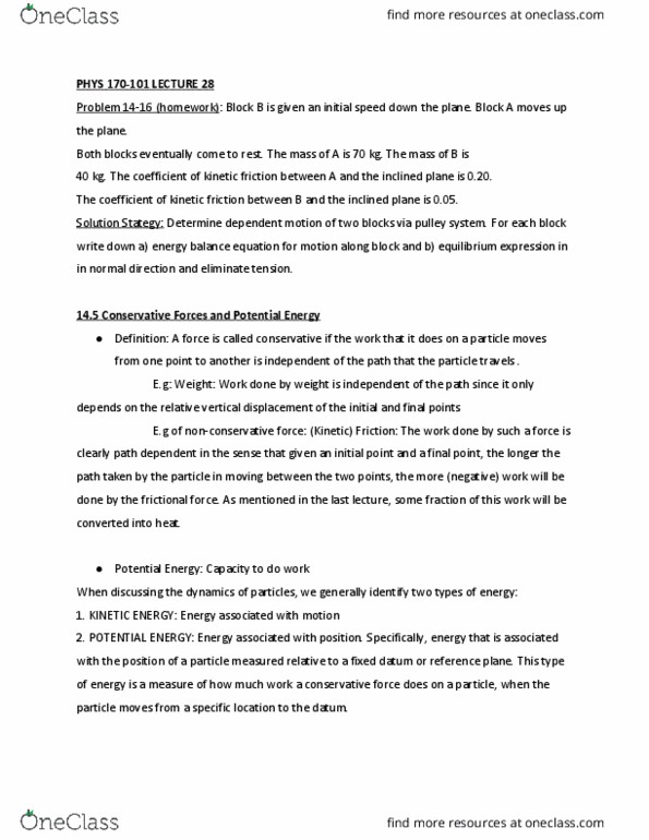 PHYS 170 Lecture Notes - Lecture 28: Kurzweil K2000, Energy Economics, Elastic Energy thumbnail