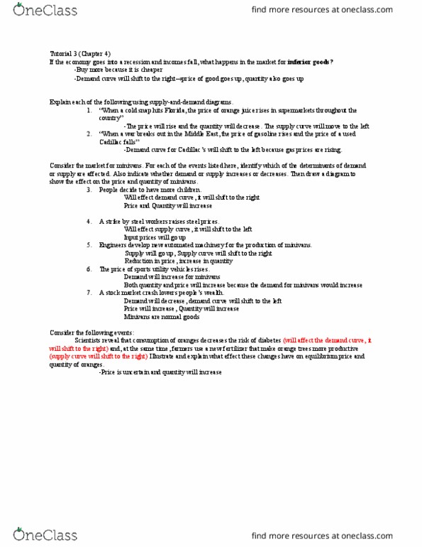 ECO-205 Lecture Notes - Lecture 2: Normal Good, Demand Curve, Economic Equilibrium thumbnail