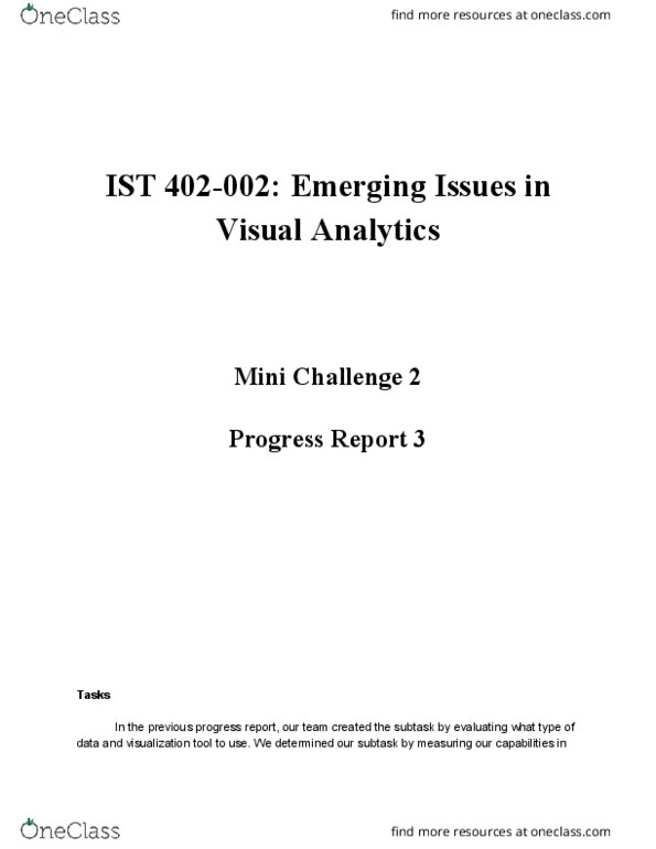 IST 432 Lecture Notes - Lecture 4: Visual Analytics, Interaction Design, Treemapping thumbnail