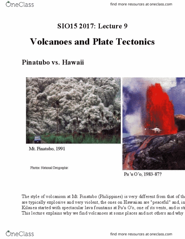 SIO 15 Lecture Notes - Lecture 9: Pressure Cooking, Deccan Traps, Magma Chamber thumbnail