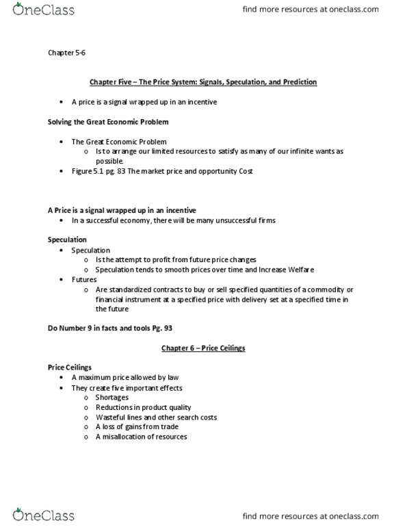 ECON-2000 Lecture Notes - Lecture 5: Price System, Financial Instrument, Pg. 99 thumbnail