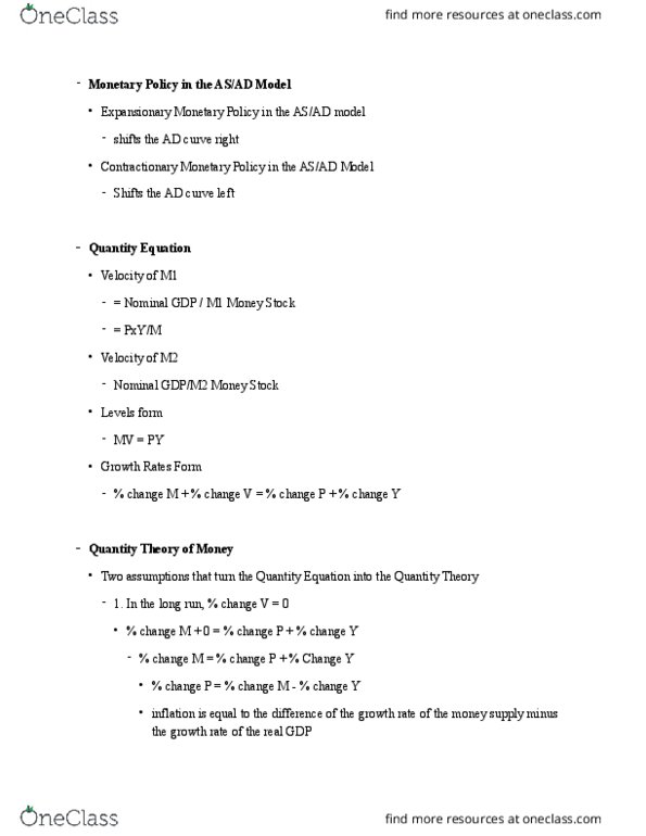 CAS EC 102 Lecture Notes - Lecture 28: Money Supply thumbnail