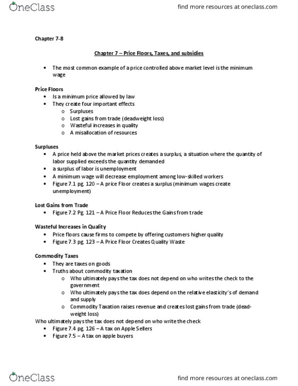 ECON-2000 Lecture Notes - Lecture 7: Economic Surplus, Absolute Advantage, Comparative Advantage thumbnail