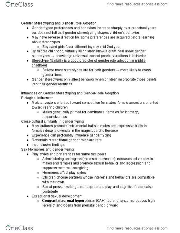 PSYCH 130 Chapter Notes - Chapter 13.2: Sex Assignment, Grammatical Gender, Genitourinary System thumbnail
