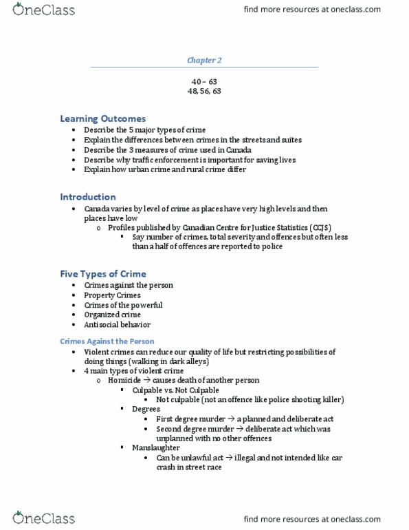 SOC 1500 Lecture Notes - Lecture 2: Criminal Negligence, Price Fixing, Organized Crime thumbnail