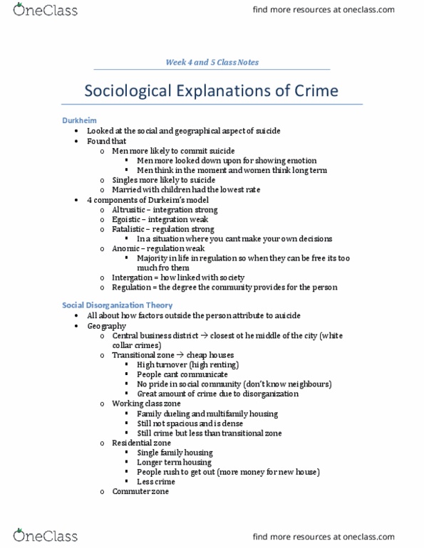 SOC 1500 Lecture Notes - Lecture 4: Anomie, Pirkei Avot, Juvenile Delinquency thumbnail