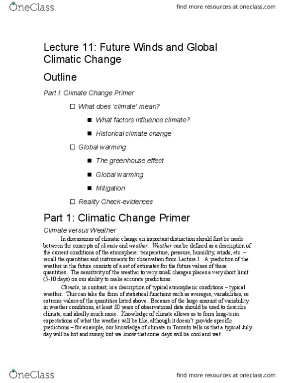 EESA09H3 Lecture Notes - Lecture 11: Time Series, Radiative Forcing, Hudson Bay Lowlands thumbnail