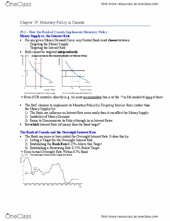 ECON 295 Chapter Notes - Chapter 29: Disinflation, Monetarism, Money Supply thumbnail