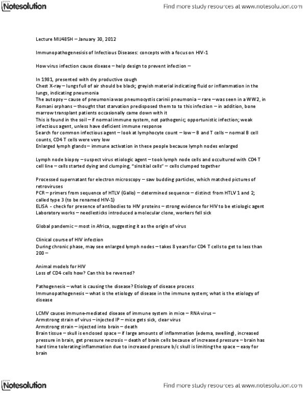 CSB202H1 Lecture Notes - Nf-Κb, Lymphadenopathy, Lymph Node Biopsy thumbnail