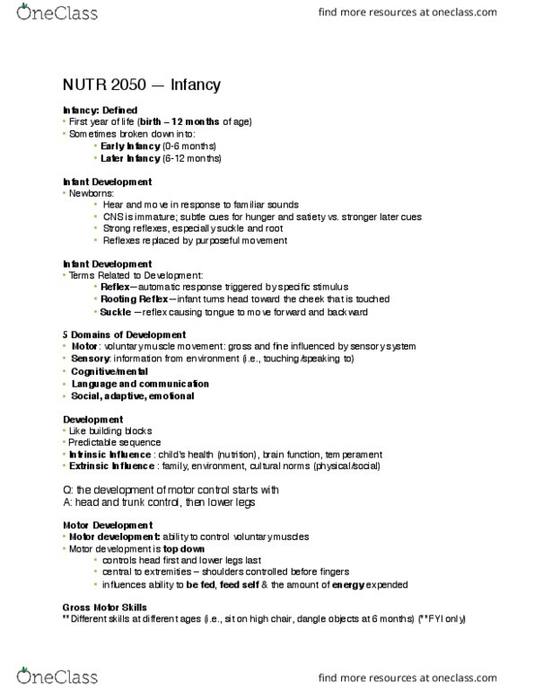 NUTR 2050 Lecture Notes - Lecture 12: Triglyceride, Breast Milk, Allergen thumbnail