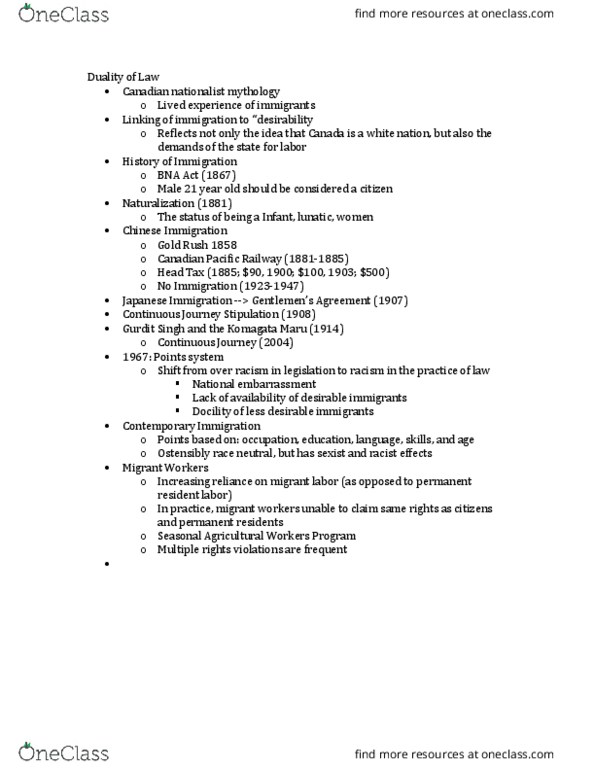 SOSC 1350 Lecture Notes - Lecture 13: Seasonal Agricultural Workers Program thumbnail