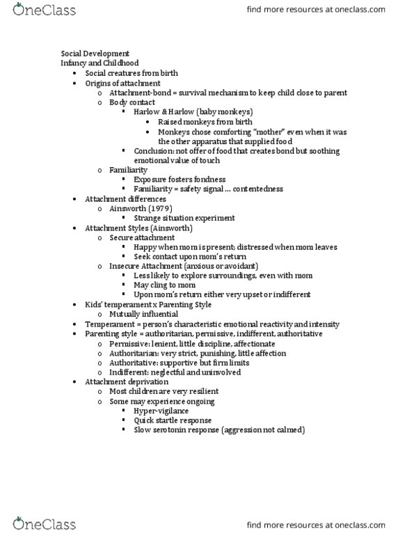 PSYC 1010 Lecture Notes - Lecture 15: Moral Reasoning, Ejaculation, Object Permanence thumbnail