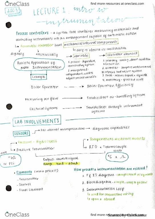 PROCTECH 2IC3 Lecture 1: Lecture 1 - Instrumentation & Process Control thumbnail