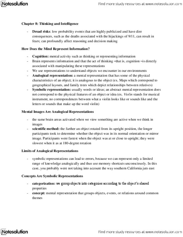 PSY100H1 Lecture Notes - Representativeness Heuristic, Hypothetical Syllogism, Availability Heuristic thumbnail