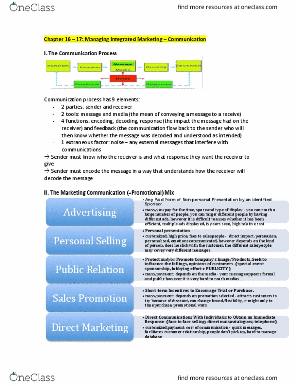 MGCR 352 Lecture Notes - Lecture 17: Press Release, Intermedio, Product Placement thumbnail