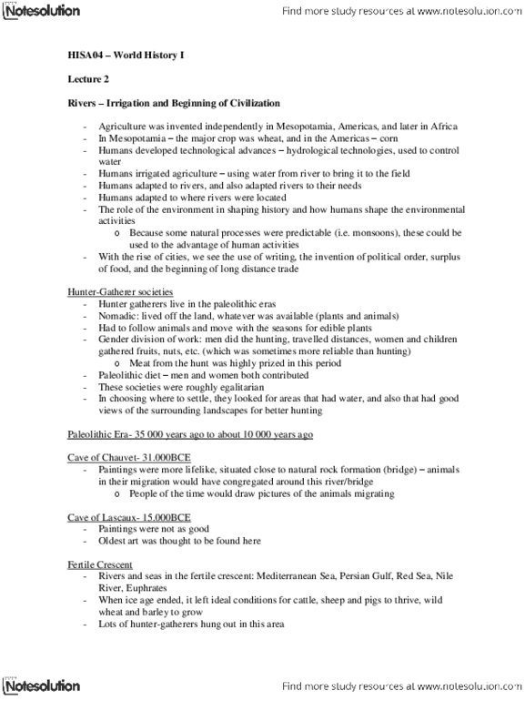 HISA04H3 Lecture : HISA04 - Lecture 2.docx thumbnail