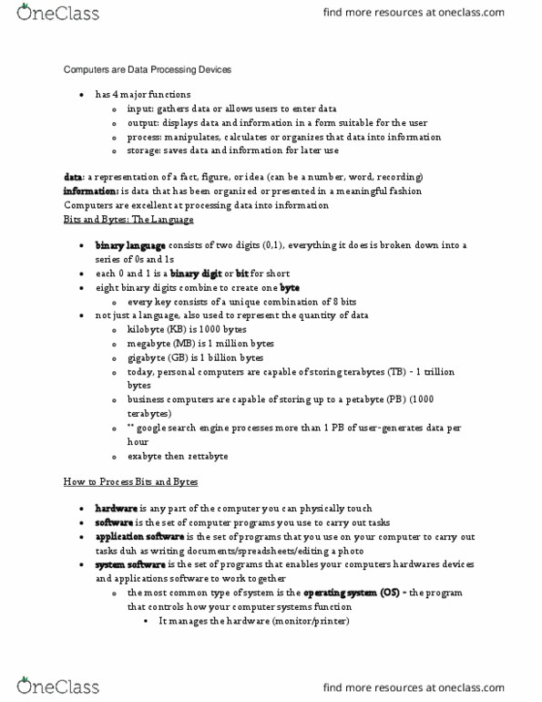 CIS 1200 Lecture Notes - Lecture 2: Video Graphics Array, Thermostat, Cable Modem thumbnail