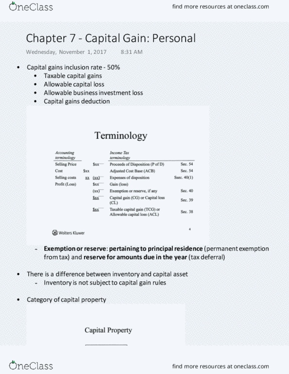 COMMERCE 4SB3 Chapter Notes - Chapter 7: Put Option, Call Option, Savings Account thumbnail