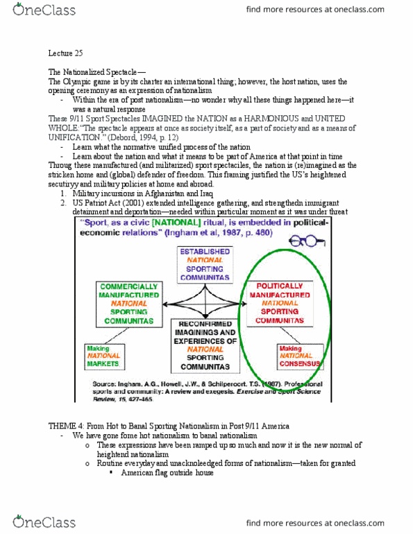 KNES 287 Lecture Notes - Lecture 25: Jimo District, Sandy Alderson, Ethnic Nationalism thumbnail