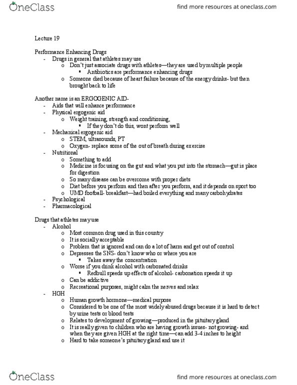 KNES 350 Lecture Notes - Lecture 19: Cortisone, Acne Vulgaris, Libido thumbnail