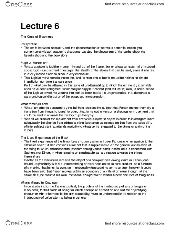CS351 Lecture Notes - Lecture 6: Psychopathology, Fugue, Apposition thumbnail