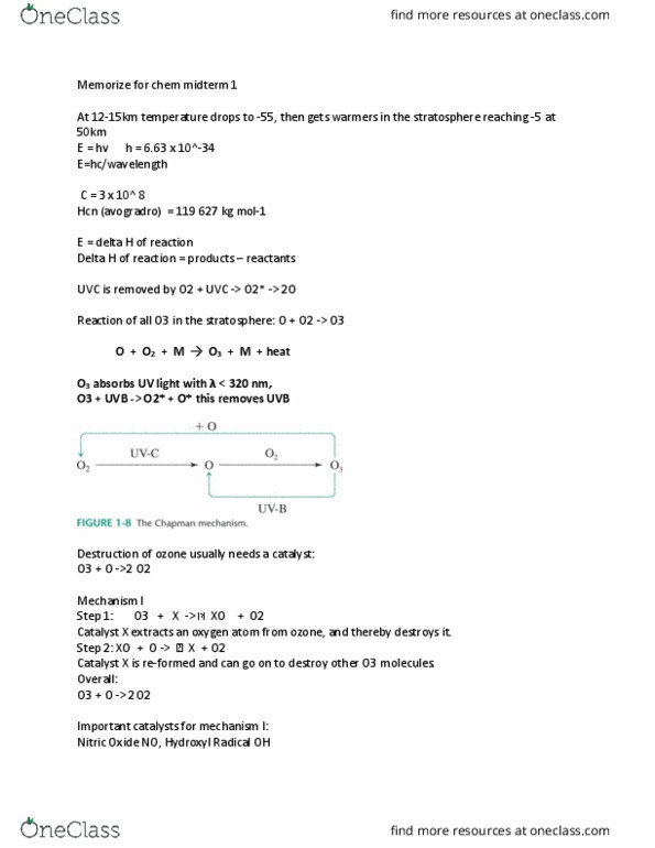 Chemistry 2210A/B Lecture Notes - Lecture 5: Dry Cleaning, Nitric Acid, Sulfuric Acid thumbnail