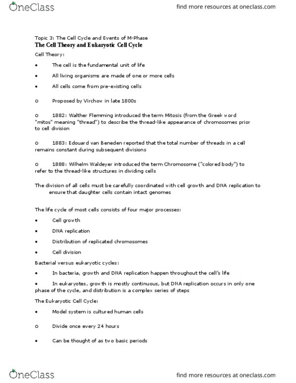 MCB 150 Lecture Notes - Lecture 26: Spindle Apparatus, Nuclear Membrane, Centrosome thumbnail