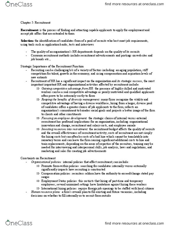 BU354 Chapter Notes - Chapter 5: Flextime, Linkedin, Organisation Climate thumbnail