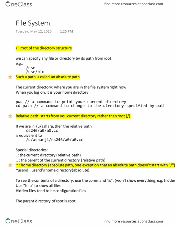 CS246 Lecture Notes - Lecture 7: Standard Error, Standard Streams thumbnail