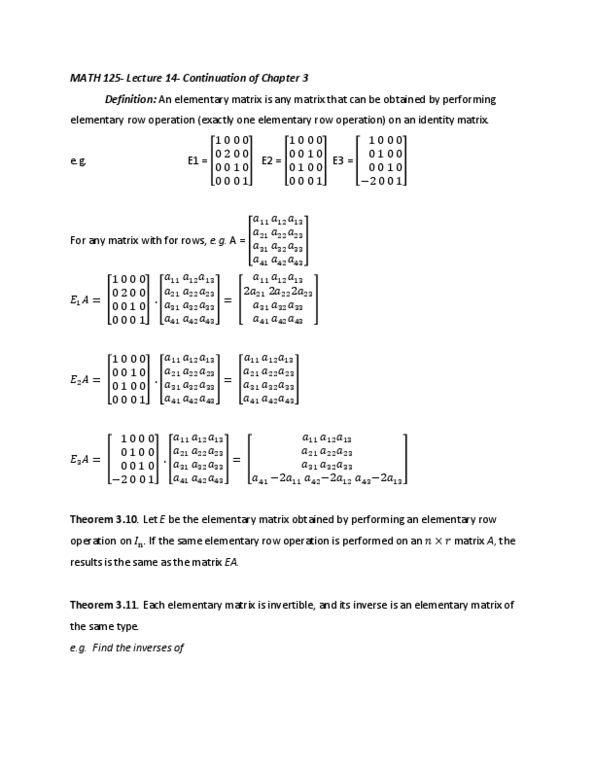 MATH125 Lecture 14: Continuation of Chapter 3 thumbnail