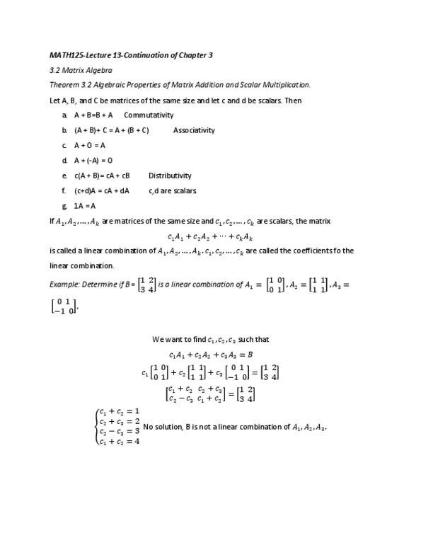 MATH125 Lecture 13: Matrix Algebra thumbnail