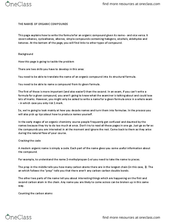 CHM 124 Lecture Notes - Lecture 11: Bromine, Propionaldehyde, Butene thumbnail