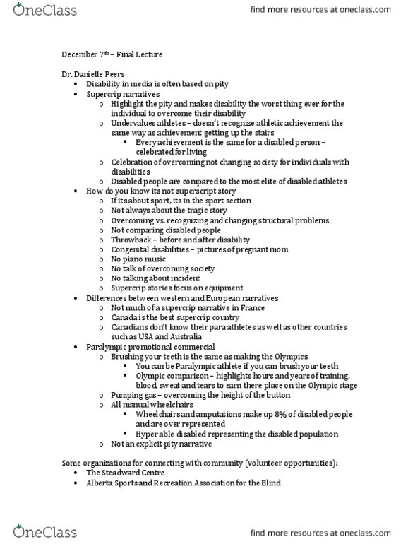 PERLS207 Lecture Notes - Lecture 21: Optic Neuritis, Myelin, Spasticity thumbnail