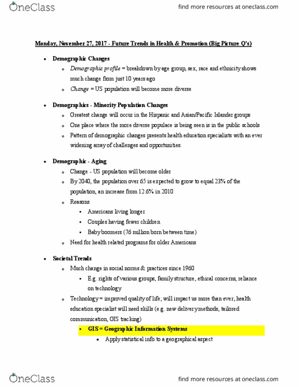 HLTH 210 Lecture Notes - Lecture 32: Health Literacy, Patient Protection And Affordable Care Act, Demographic Profile thumbnail