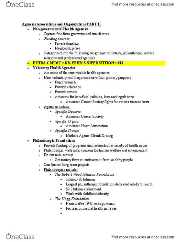 HLTH 210 Lecture Notes - Lecture 28: Leadership Development, Robert Wood Johnson Foundation, Mothers Against Drunk Driving thumbnail