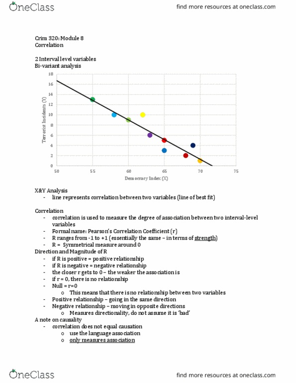 CRIM 320 Lecture Notes - Lecture 8: Null Hypothesis, Partial Correlation, Common Cause thumbnail