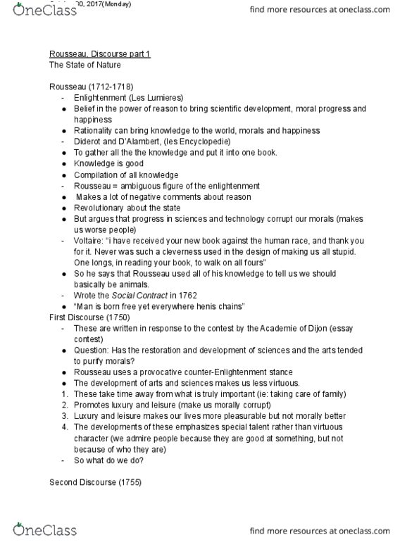 PHIL101 Lecture Notes - Lecture 14: State Of Nature, Rationality thumbnail