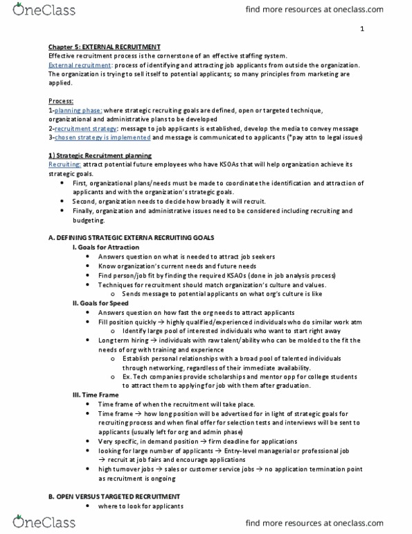 BUS 481 Chapter Notes - Chapter 5: Fide, Employment Website, Linkedin thumbnail