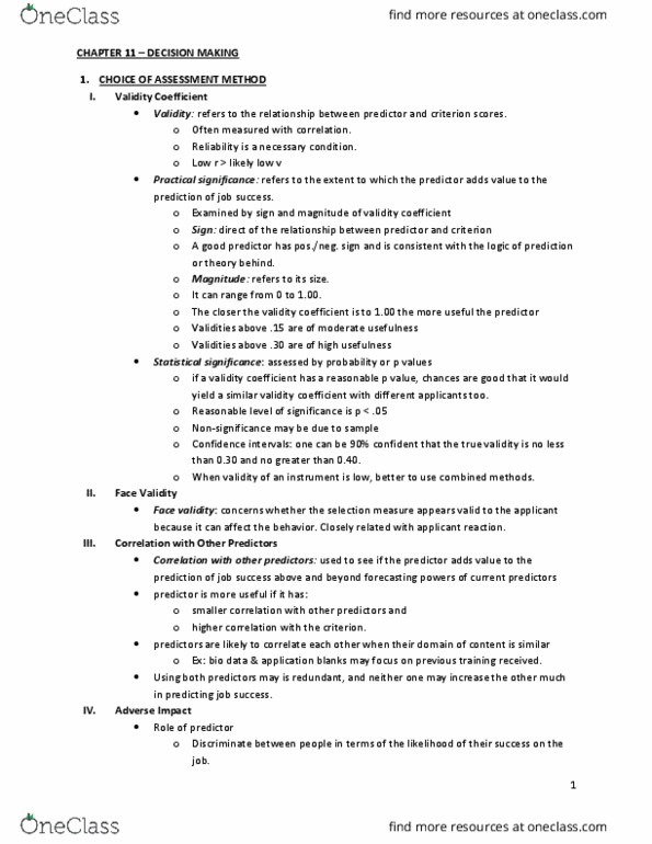 BUS 481 Chapter Notes - Chapter 11: W. M. Keck Observatory, Job Analysis, Railways Act 1921 thumbnail