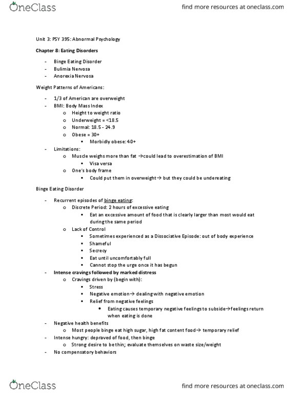 PSY 395 Lecture Notes - Lecture 3: Type A And Type B Personality Theory, Epigenetic Clock, At War With Self thumbnail