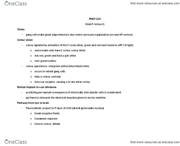 PHGY 214 Lecture Notes - Lecture 13: Vulgate, Glossopharyngeal Nerve, Ciliary Muscle thumbnail