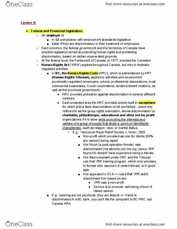 BUS 483 Lecture Notes - Lecture 8: Homonymous Hemianopsia, Human Rights Commission (New Zealand), Fide thumbnail