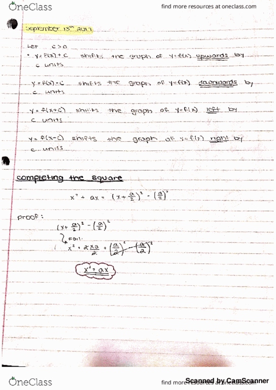 MATH-114 Lecture 3: MATH 114 Lecture 3 notes thumbnail
