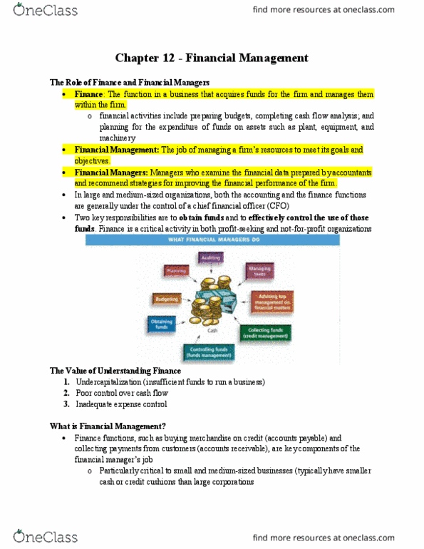 MGM101H5 Chapter Notes - Chapter 12 - 13: Uptodate, Unsecured Debt, Certified Management Accountants Of Canada thumbnail