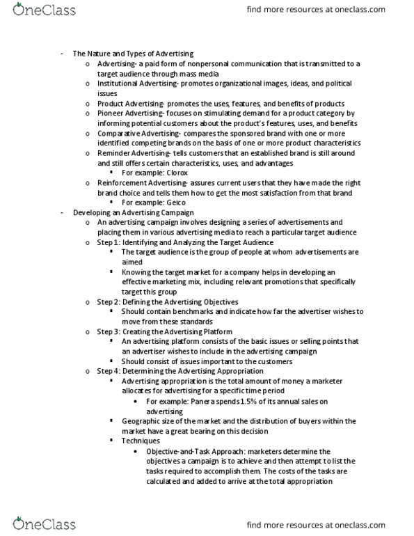 Mar-3023 Chapter Notes - Chapter 17: Content Analysis, Environmental Monitoring, Panera Bread thumbnail