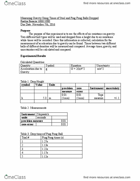 PC141 Lecture Notes - Lecture 3: Standard Deviation, Table Tennis, Gofer thumbnail