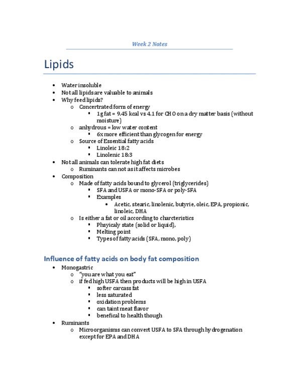 ANSC 3080 Lecture 2: Lipids Vitamins Minerals thumbnail